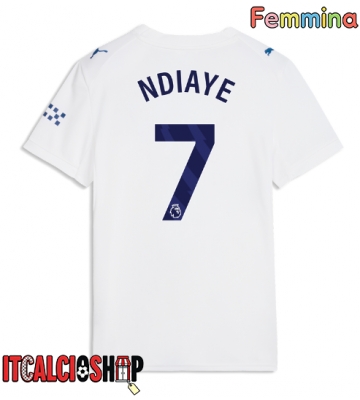 Manchester City Iliman Ndiaye #7 Terza Maglia Femmina 2026-27 Manica Corta